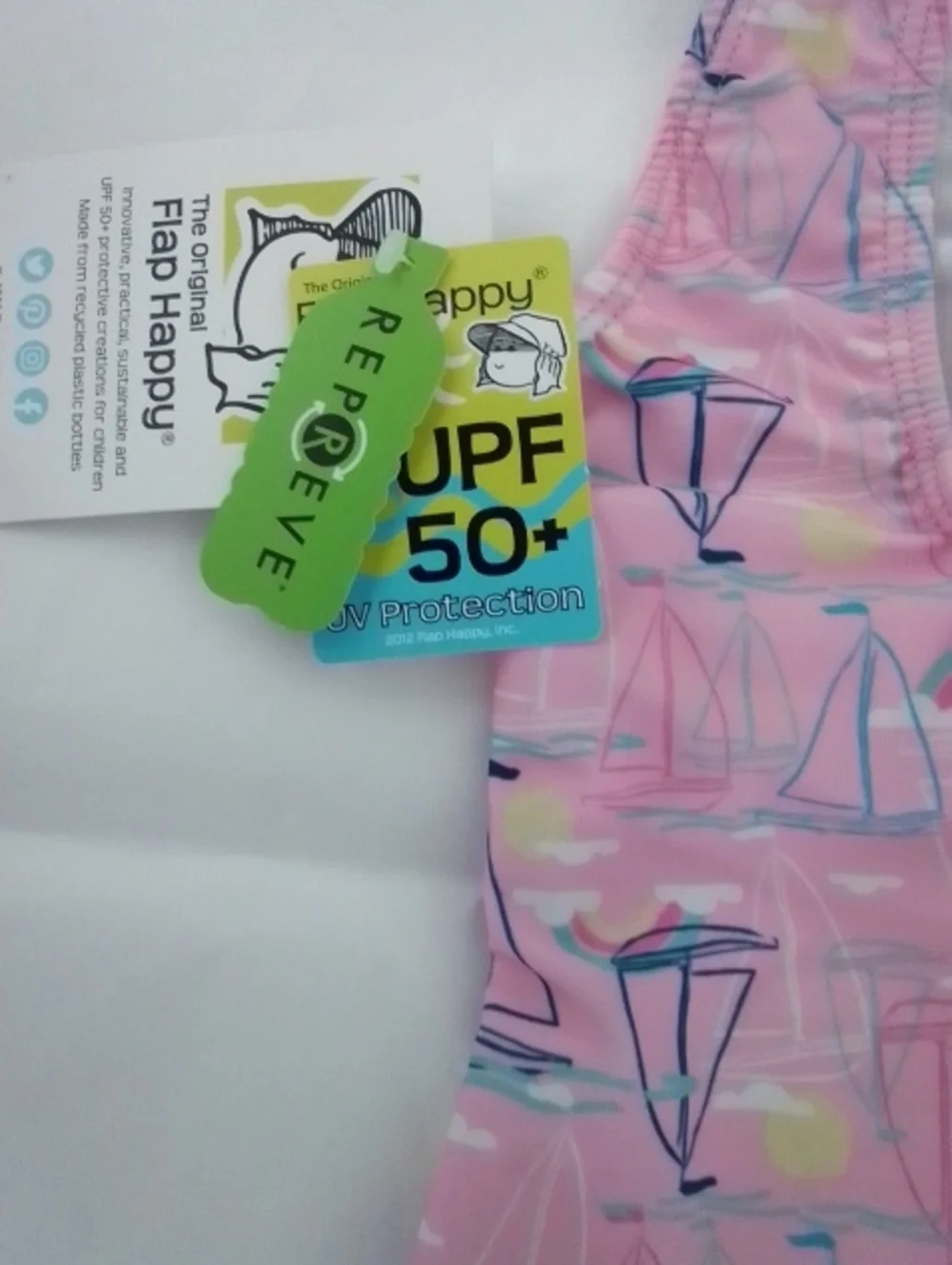 Kids Pink Sailboat One-Piece Swimsuit - Unbranded